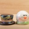 Snowman salt and pepper pots