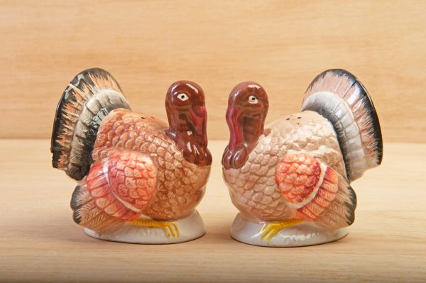 Turkey salt and pepper pots