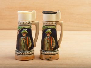 German stein salt and pepper pots